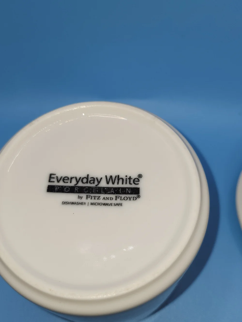Fitz and Floyd Everyday White Porcelain Butter Crock w/ Lid, Dishwasher Safe
